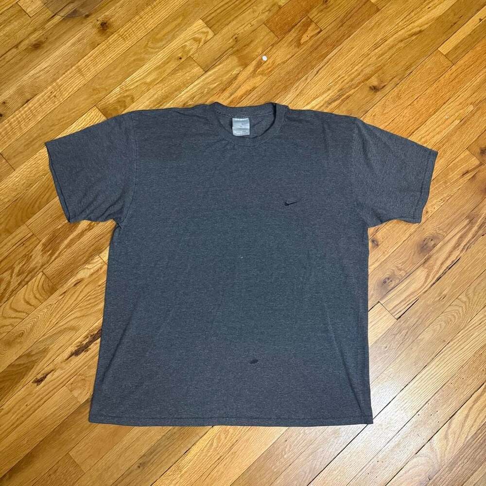 Nike Mini Swoosh T-Shirt XL Heather Grey Made in USA